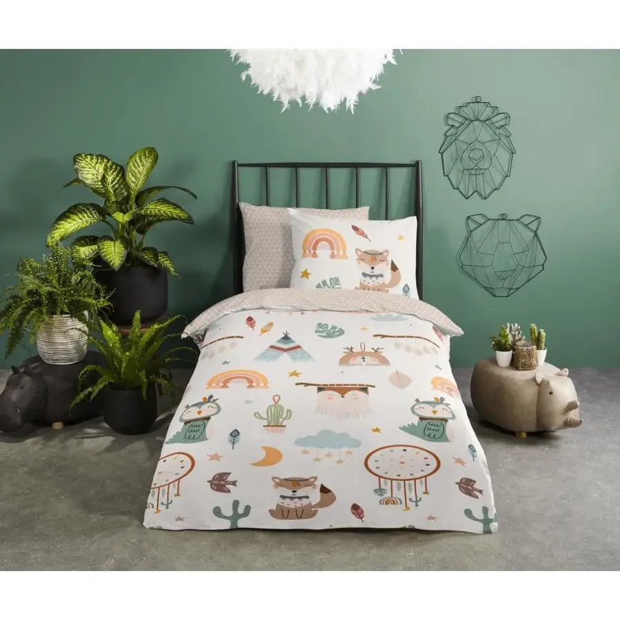 Kinderdekbedovertrekken-Good Morning Duvet cover 140x220 + 1* 60x70 cm