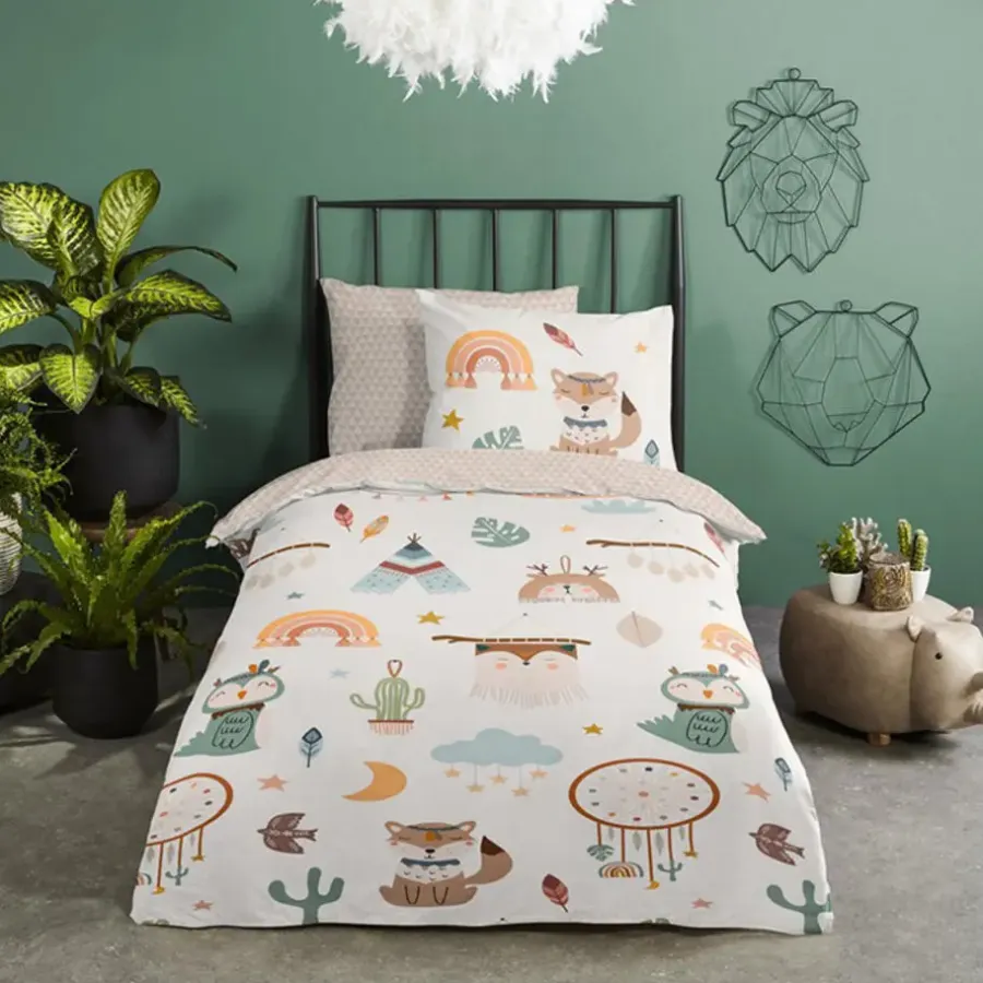 Kinderdekbedovertrekken-Good Morning Duvet cover 140x220 + 1* 60x70 cm