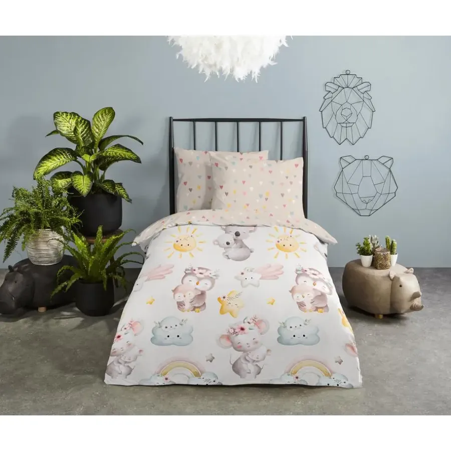 Kinderdekbedovertrekken-Good Morning Duvet cover 100x135 + 1* 40x60 cm