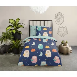 Kinderdekbedovertrekken-Good Morning Duvet cover 140x220 + 1* 60x70 cm