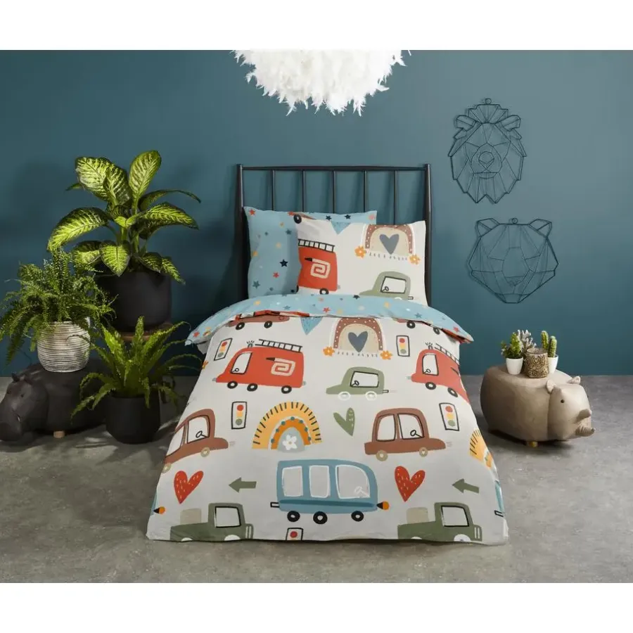 Kinderdekbedovertrekken-Good Morning Duvet cover 140x220 + 1* 60x70 cm