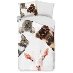 Kinderdekbedovertrekken-Good Morning Duvet cover 140x220 + 1* 60x70 cm