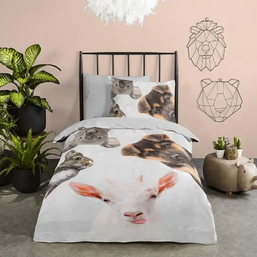 Kinderdekbedovertrekken-Good Morning Duvet cover 140x220 + 1* 60x70 cm