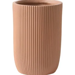 Leen Bakker EANTIO - Bloempot - 37 x 37 x 56 cm - Bruin - Kleivezels