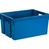 Opbergboxen-EDA Opbergkrat 50L - blauw - kunststof - 56x41x29cm - stapelbaar