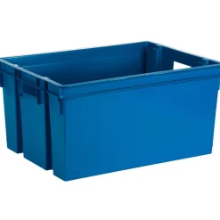 Opbergboxen-EDA Opbergkrat 50L - blauw - kunststof - 56x41x29cm - stapelbaar
