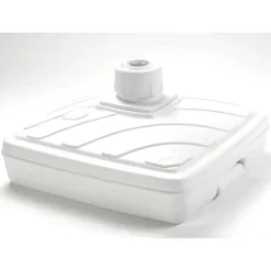 Parasolvoeten-EDA Parasolvoet - vierkant - wit - 57 x 57 cm - 40 liter