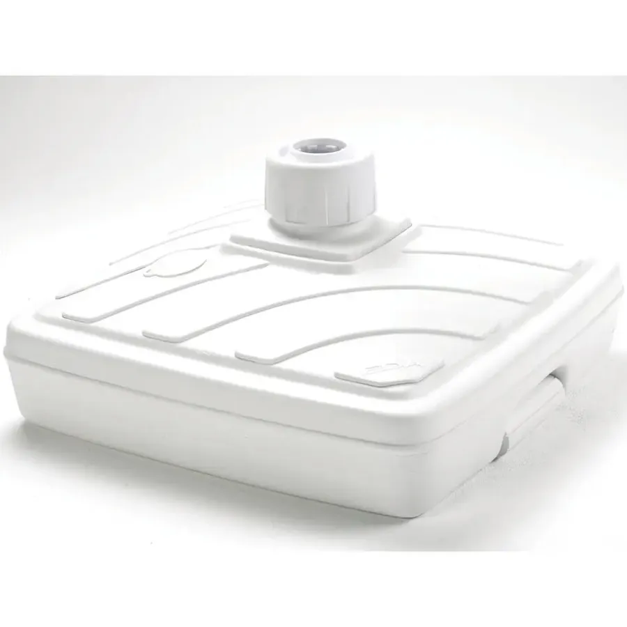 Parasolvoeten-EDA Parasolvoet - vierkant - wit - 57 x 57 cm - 40 liter