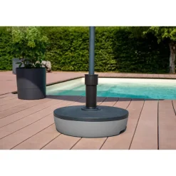 Parasolvoeten-EDA Parasolvoet Rattan - rond - groen - D45 cm - 20 liter
