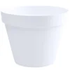 EDA Toscane Bloempot - kunststof - wit - D40 x H32 cm