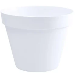 EDA Toscane Bloempot - kunststof - wit - D40 x H32 cm