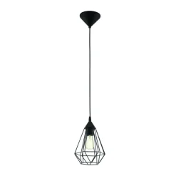 Hanglampen-EDI light Tarbes Hanglamp - E27 - Ø 17,5 cm - Grijs