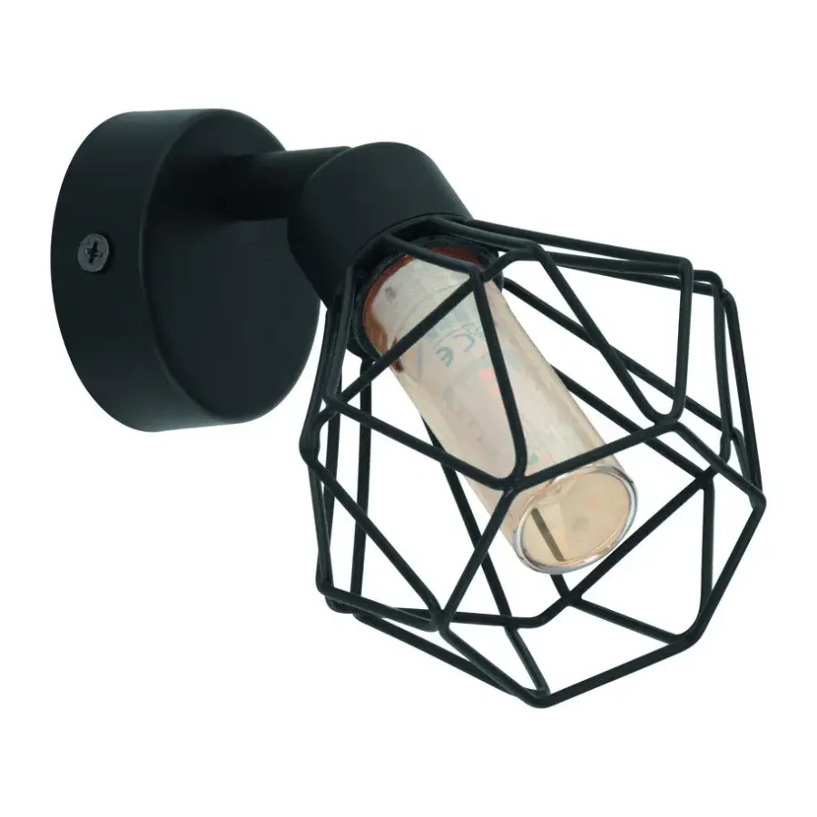 Spots-EDI light Zapata 1 Opbouwspot - 1 lichts - G9 - Glas - Amber