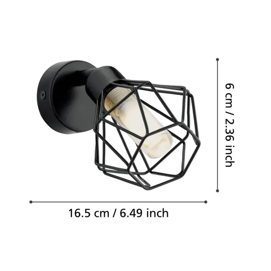 Spots-EDI light Zapata 1 Opbouwspot - 1 lichts - G9 - Glas - Amber