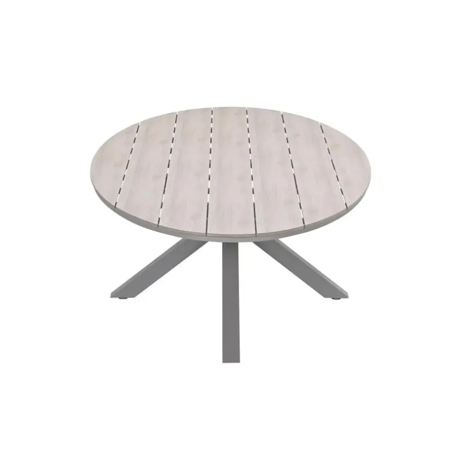 Garden Impressions Edison tafel ovaal - 280x140 cm -taupe -light teak Vironwood