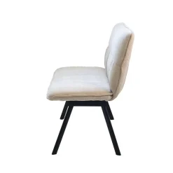 Giga Meubel Eetkamerbank Rechthoek - Beige Stof - 160x60x88cm - Harper