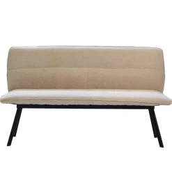 Giga Meubel Eetkamerbank Rechthoek - Beige Stof - 160x60x88cm - Harper