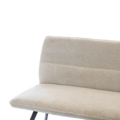 Eetkamerbanken-Giga Meubel Eetkamerbank Rechthoek - Beige Stof - 160x60x88cm - Harper