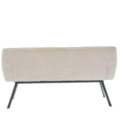 Eetkamerbanken-Giga Meubel Eetkamerbank Rechthoek - Beige Stof - 160x60x88cm - Harper