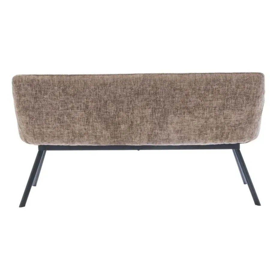 Giga Meubel Eetkamerbank Rechthoek - Taupe Stof - 160x60x88cm - Taylor