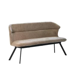 Giga Meubel Eetkamerbank Taupe Stof - 160x60x88cm - Zithoogte 48cm - Avery