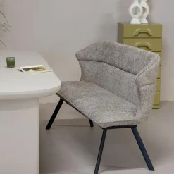 Giga Meubel Eetkamerbank Taupe Stof - 160x60x88cm - Zithoogte 48cm - Avery