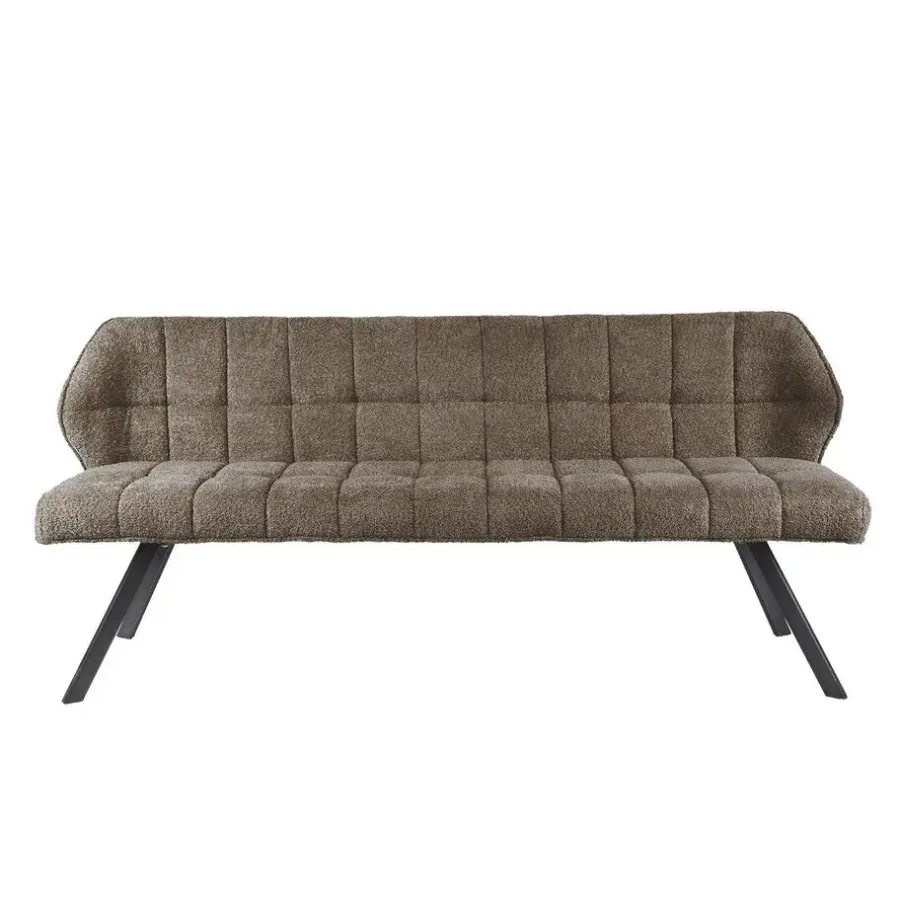 Giga Living Eetkamerbank 2,5-Zits - Bouclé Zand - 180x59x84cm - Raster