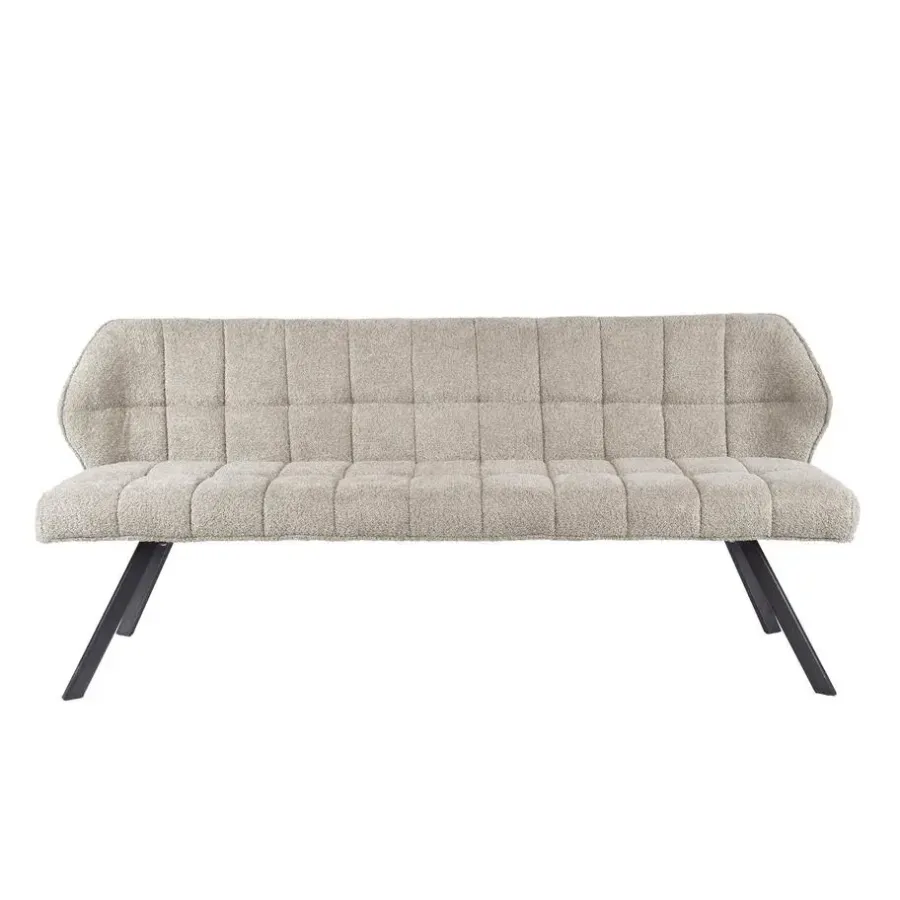Giga Living Eetkamerbank 2,5-Zits - Bouclé Zand - 180x59x84cm - Raster