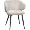 Eetkamerstoelen-Leen Bakker Eetkamerstoel Demi - beige