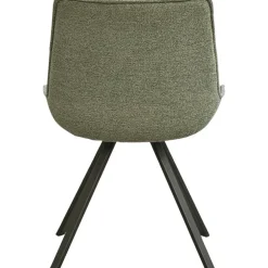 Eetkamerstoelen-Leen Bakker Eetkamerstoel Gijs - groen