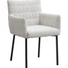 Eetkamerstoelen-Leen Bakker Eetkamerstoel Mees - beige