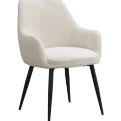 Eetkamerstoelen-Leen Bakker Eetkamerstoel Noah - crème