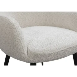 Eetkamerstoelen-Leen Bakker Eetkamerstoel Noah - crème