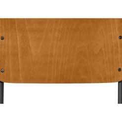 Eetkamerstoelen-Leen Bakker Eetkamerstoel Oscar - hout - bruin/zwart