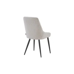 Eetkamerstoelen-Furnihaus Eetkamerstoel Oscar Beige Stof Set van 2