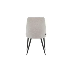 Eetkamerstoelen-Furnihaus Eetkamerstoel Oscar Beige Stof Set van 2
