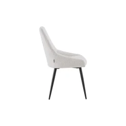 Eetkamerstoelen-Furnihaus Eetkamerstoel Oscar Beige Boucle Set van 6