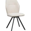 Eetkamerstoelen-Leen Bakker Eetkamerstoel Raffy - stof - beige