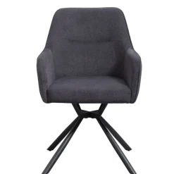 Eetkamerstoelen-Leen Bakker Eetkamerstoel Saar - antraciet