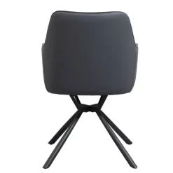 Eetkamerstoelen-Leen Bakker Eetkamerstoel Saar - antraciet
