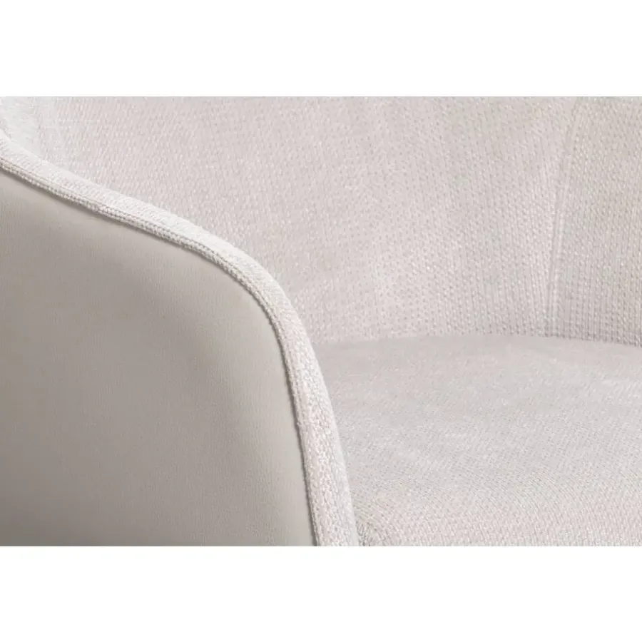 Eetkamerstoelen-Leen Bakker Eetkamerstoel Saar - beige