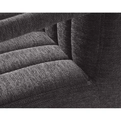 Eetkamerstoelen-Giga Living Eetkamerstoel Stof Donkergrijs - Incl. Armleuning - Trout - Set van 2