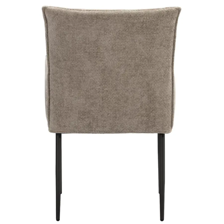 Eetkamerstoelen-Leen Bakker Eetkamerstoel Teun - beige
