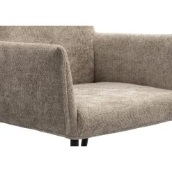 Eetkamerstoelen-Leen Bakker Eetkamerstoel Teun - beige