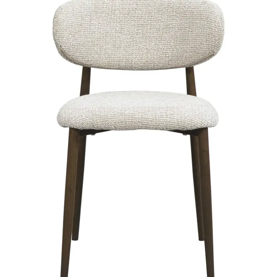 Eetkamerstoelen-Leen Bakker Eetkamerstoel Tibor - beige