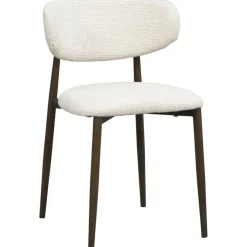 Eetkamerstoelen-Leen Bakker Eetkamerstoel Tibor - crème