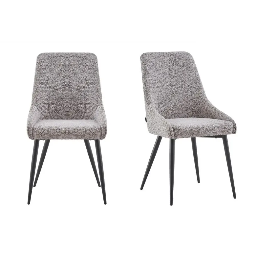 Furnihaus Eetkamerstoelen set van 2 - Oscar - Bruin - Stof