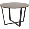 Leen Bakker Eetkamertafel Alma - bruin - 75xØ110 cm