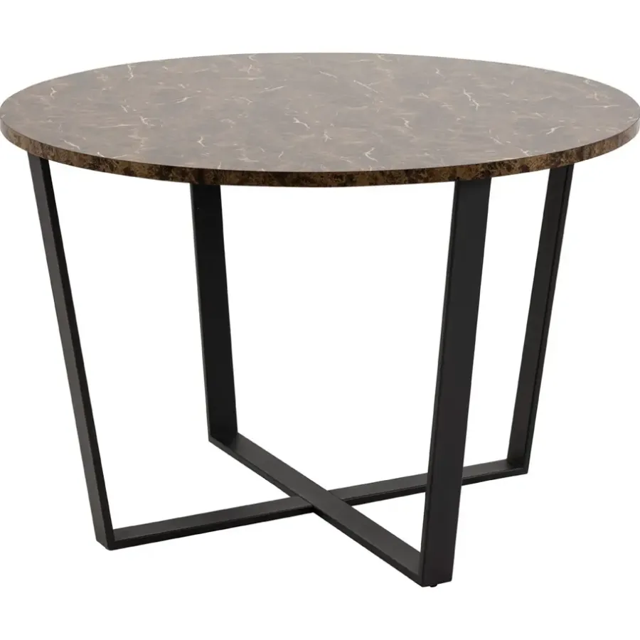 Leen Bakker Eetkamertafel Alma - bruin - 75xØ110 cm