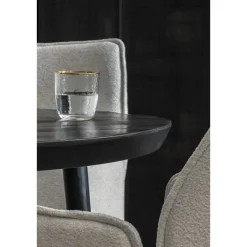 Ronde Eettafels-Leen Bakker Eetkamertafel Lexy rond - mangohout/zwart - 76xØ120 cm